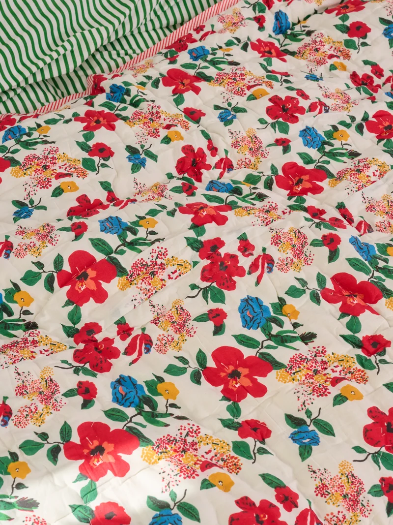 Plaid matelassé réversible