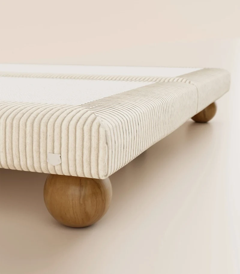 Sommier Grand Ours - Velours Sahara