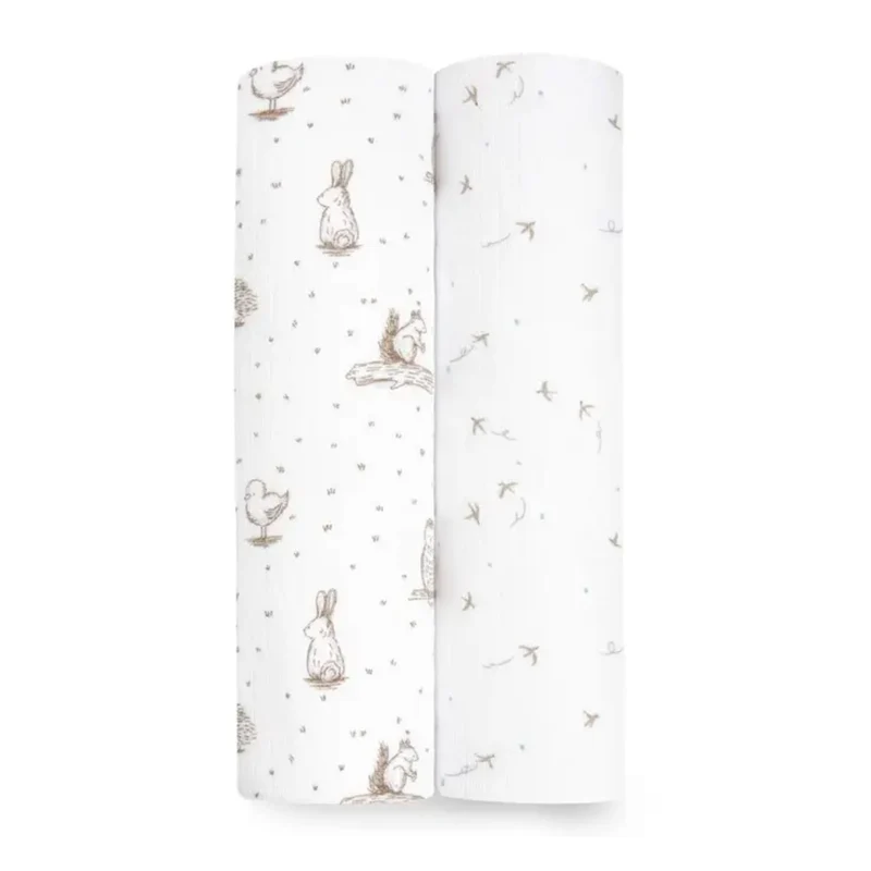Couvertures en mousseline de coton (2) Silky Soft Essentials - Nature apaisante