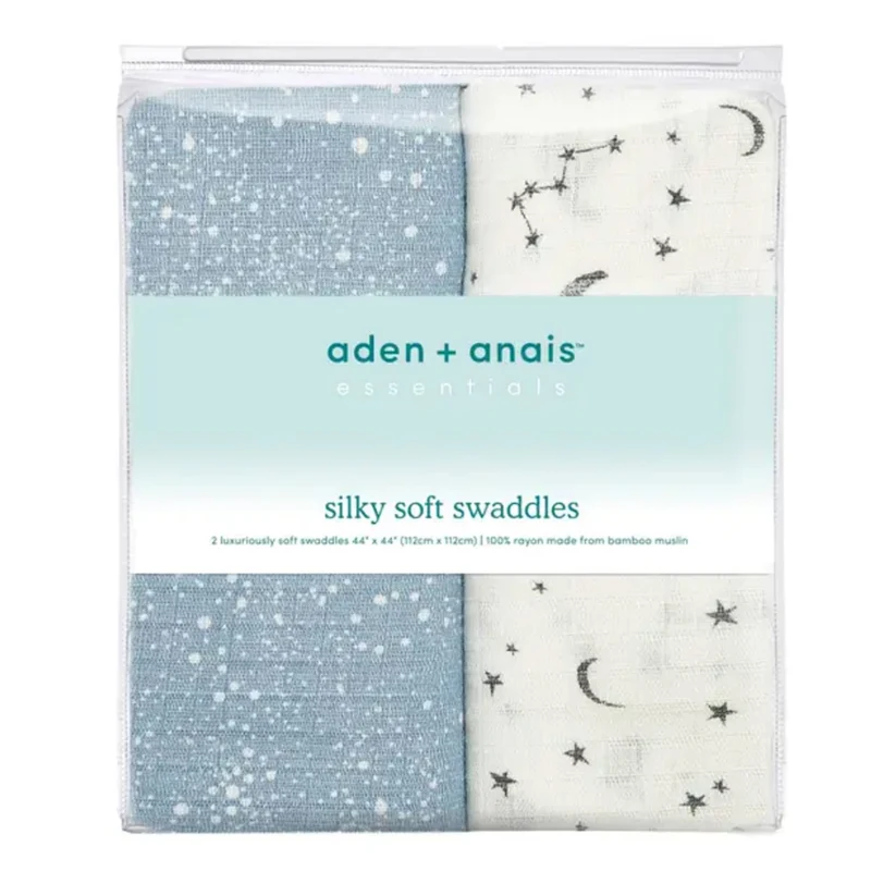 Couvertures en mousseline de coton (2) Silky Soft Essentials - Galaxie cosmique