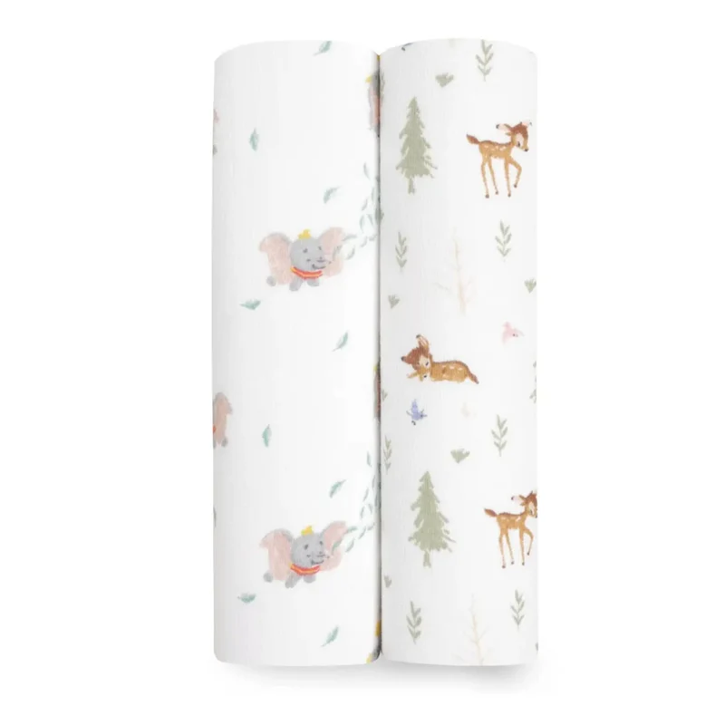 Couvertures en mousseline de coton (2) Essentials - Disney™ Bambi / Dumbo